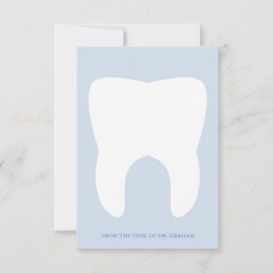 Funny Dentist Tooth   Flat Note Card