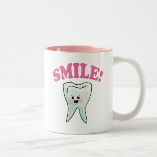 Funny Dentistry Two-Tone Coffee Mug