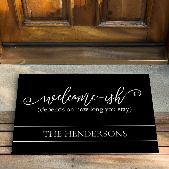 Funny Depends How Long You Stay Welcome Doormat (Creator Uploaded)