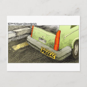 Funny Depression Cartoon Gifts Tees & Collectibles Postcard