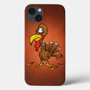 Funny Derp Turkey Cartoon iPhone 13 Case