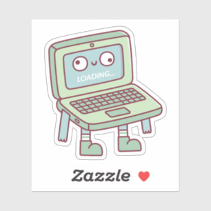 Funny Derpy Laptop Loading Its Brain
