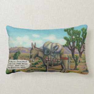 Funny Desert Life Lumbar Pillow