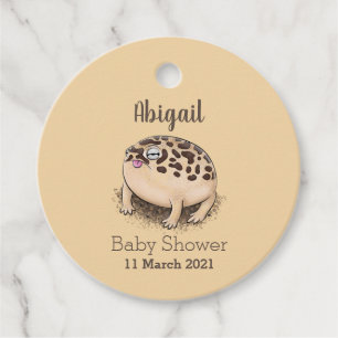 Funny desert rain frog cartoon illustration favour tags