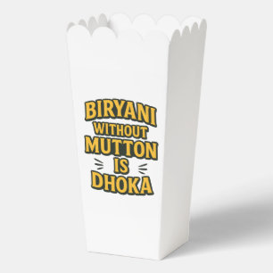 Funny Desi Food Quote Tee Favour Box