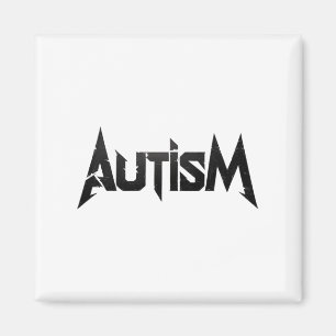 Funny Design Autism Rock Meme Neurodivergent Magnet