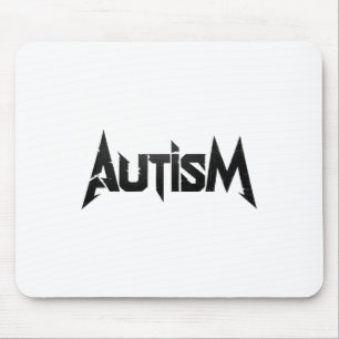 Funny Design Autism Rock Meme Neurodivergent Mouse Pad
