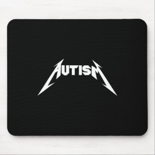 Funny Design Autism Skeleton Meme Metal Rock For M Mouse Pad