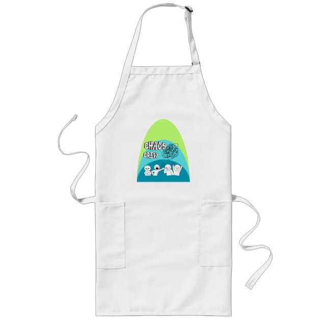 Funny Design, Chaos Funny Design, Chaos Crew Long Apron (Front)