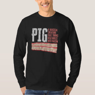 Funny Design For Bacon Turns Vegetables Into Baco T-Shirt