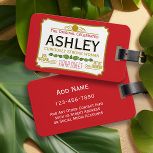 Funny Design For Seriously Sweet Woman - Red Luggage Tag