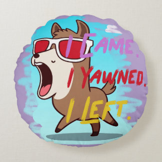 Funny Design throw piliow for your home Round Cushion