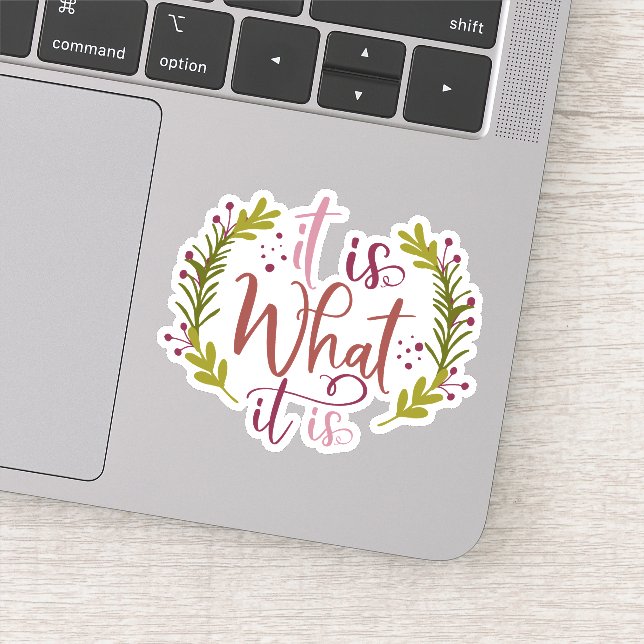 Funny Design With A Saying It Is What It Is (Detail)
