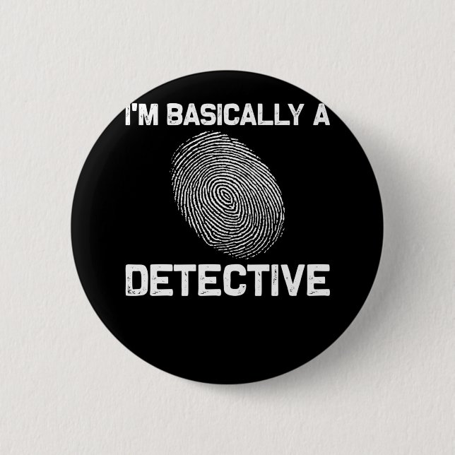 Funny Detective Crime Investigation Drama Reader 6 Cm Round Badge (Front)