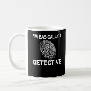 Funny Detective Crime Investigation Drama Reader Coffee Mug