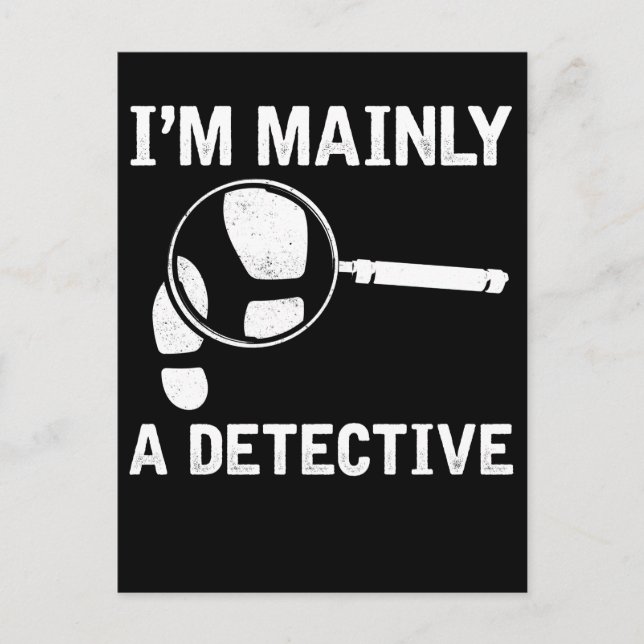 Funny Detective Crime Investigation Drama Reader Postcard (Front)