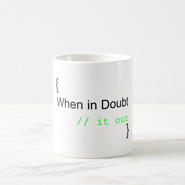 Funny Developer Mug Gift for Programmers Geek Mug (Center)