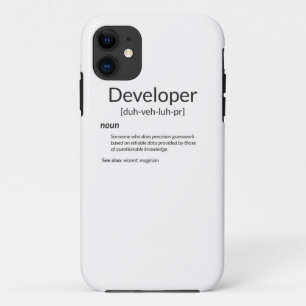 Funny Developers Gift Developer Definition Gift iPhone 11 Case