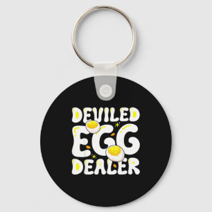 Funny Deviled Egg Dealer Thanksgiving Deviled Key Ring