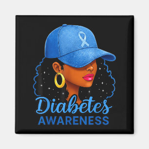 Funny Diabetes Awareness Month Black Women Magnet