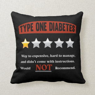 Funny Diabetes Joke Diabetic Humour Cushion