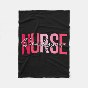 Funny dialysis nurse nephrology nursing day and fleece blanket