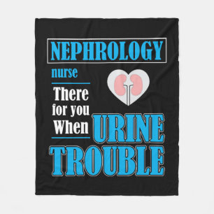 Funny Dialysis RN Urine Humour Nephrology Nurse Fleece Blanket