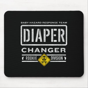 Funny Diaper Changer Duty - Expecting Baby New Dad Mouse Pad