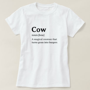 Funny Dictionary Definition Cow T-Shirt