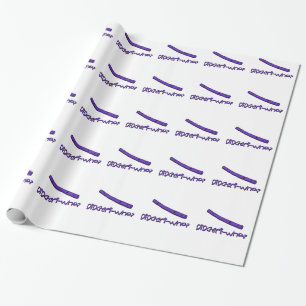 Funny didgeridoo wrapping paper