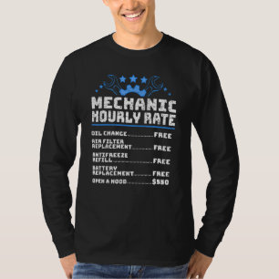 Funny Diesel Mechanic Hourly Rate T-Shirt