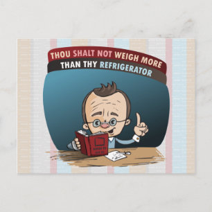 Funny Diet Losing Weight Postcard