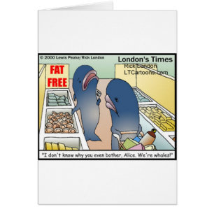 Funny Dieting Whales Tees Mugs Cards & Gifts
