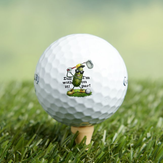 Funny Dill Meme Golf Balls - Gag Gift For Men (Insitu Tee)