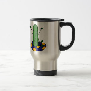 Funny Dill Pickle is Tubing Travel Mug