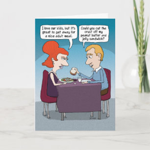 Funny Dining Out with Husband Mother's Day Card