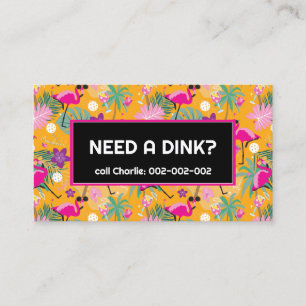 Funny Dinking coach Pickleball Business Card