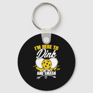 Funny Dinking Pickleball Game Humor For A Key Ring