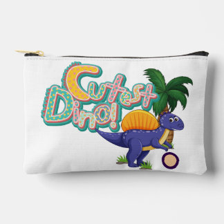 funny dino accessory pouch