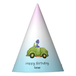 Funny dinosaur antique car B2S kids Birthday party Hat