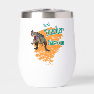Funny Dinosaur Best Teacher in the Classroom 