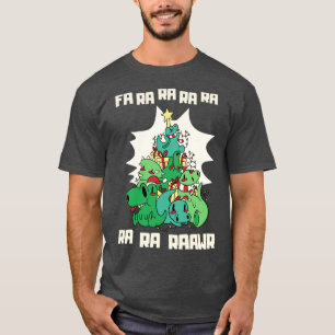 Funny Dinosaur Christmas Tree Pyjamas T-Shirt