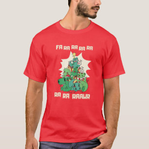 Funny Dinosaur Christmas Tree Rex Men Boys Kids Xm T-Shirt