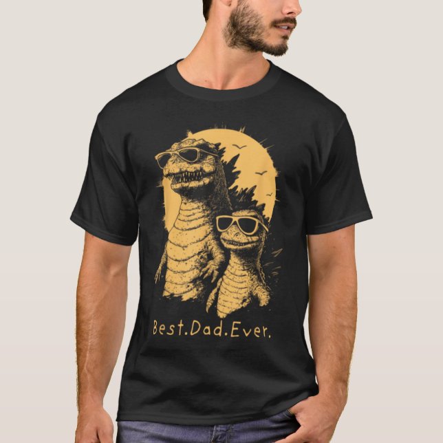 Funny Dinosaur Dad Ever T-Shirt (Front)