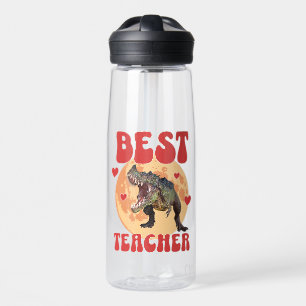 Funny Dinosaur Dino Best Teacher Water Bottle