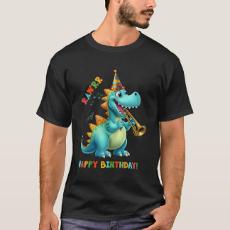 Funny Dinosaur Dino Trex Birthday Women Men Childr T-Shirt