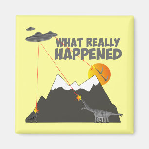 Funny Dinosaur extinction Magnet