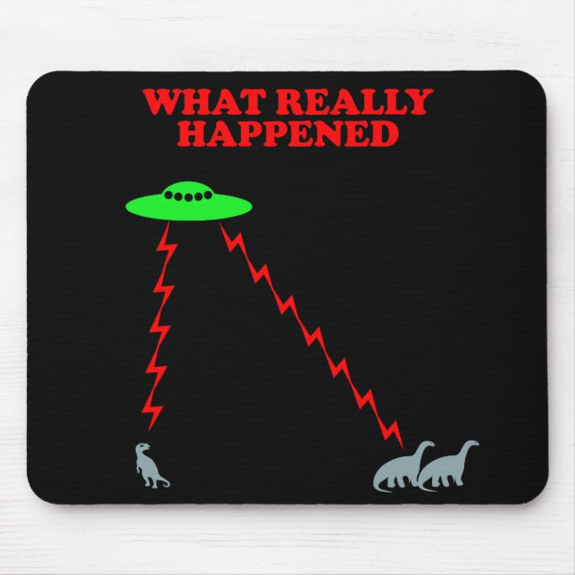 Funny Dinosaur extinction Mouse Pad (Front)