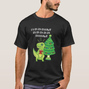 Funny Dinosaur Fa Ra Rawr Rawr Christmas Rex T-Shirt