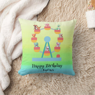 Funny dinosaur Ferris wheel Birthday party DIY Nam Cushion